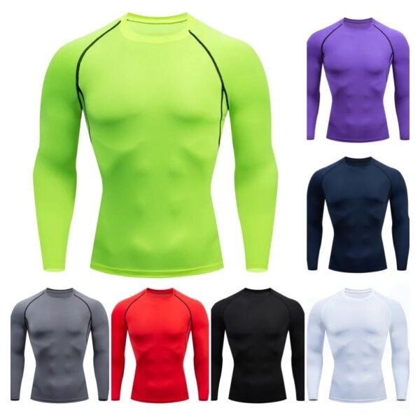 T-shirt de sport de compression pour homme