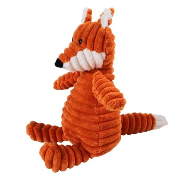 Plush Dog Toy Animals Shape Bite Resistant Squeaky Toys Corduroy Dog Toys for Small Large Dogs Puppy Pets Training Accessories – Image 3