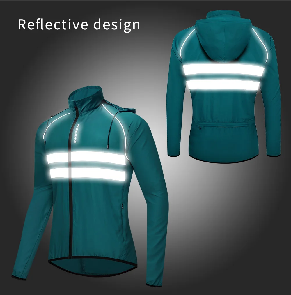 Veste coupe-vent, résistant à l'eau, ultraléger pour homme, course à pied, vélo..