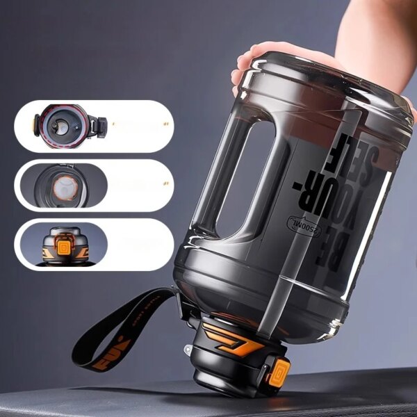 Bouteilles d'eau de sport portables de 1600ML – Image 4