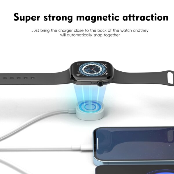 3en1 chargeur, avec entrée Lightning, chargeur sans fil USB, Universel – Image 4