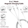 3en1 chargeur, avec entrée Lightning, chargeur sans fil USB, Universel