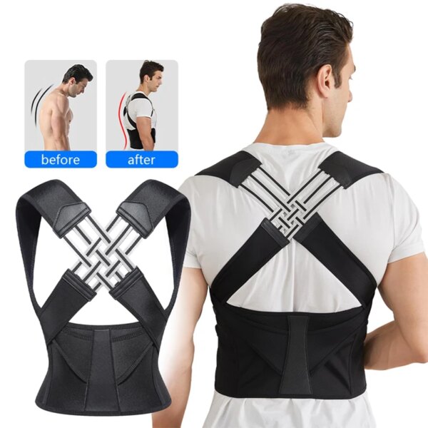 Attelle de posture dorsale, respirante, réglable, Unisex – Image 2
