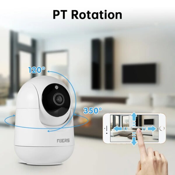 Caméra de surveillance intérieure IP sans fil, suivi automatique, sécurité, Wi-Fi, 5MP – Image 4