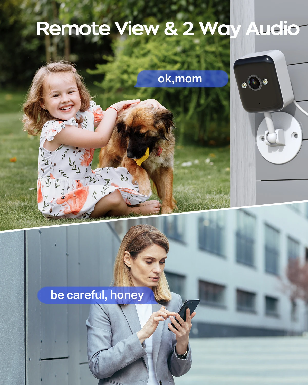 1080P Wifi IP caméra extérieure CCTV, 5x Zoom numérique couleur nuit, sécurité, imperméable