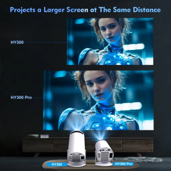 Projecteur, Home Cinéma intérieur et extérieur, HY300 Pro, 4K, Wifi6 – Image 5