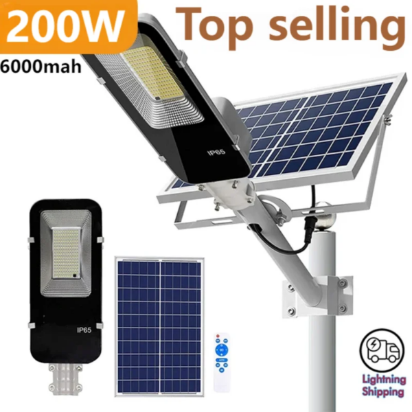 200W lumière solaire puissante, automatique, garage, entrée