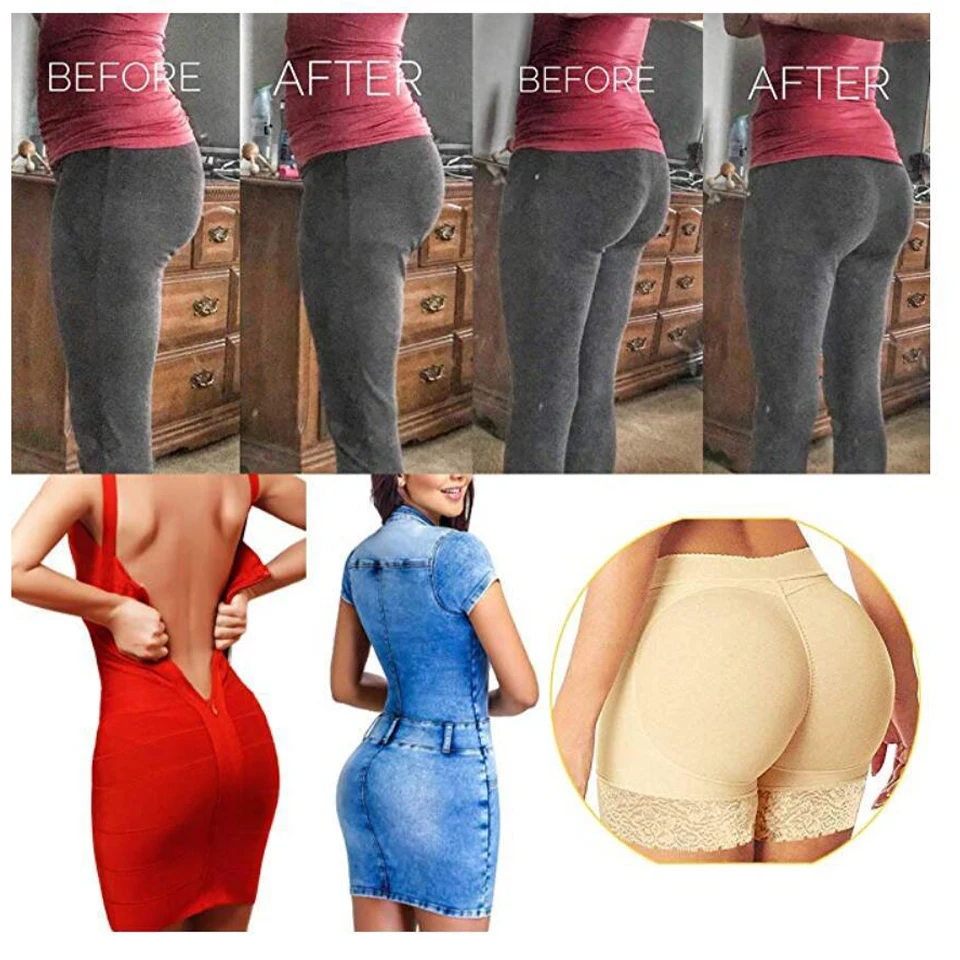 Sous-vêtements, faux fesse, sans couture, rehausseur de hanches, taille haute, ventre plat