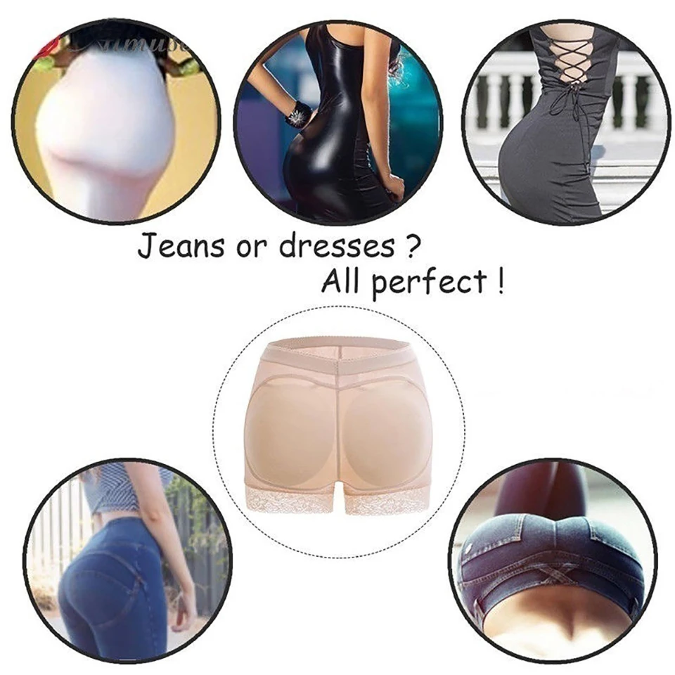 Sous-vêtements, faux fesse, sans couture, rehausseur de hanches, taille haute, ventre plat