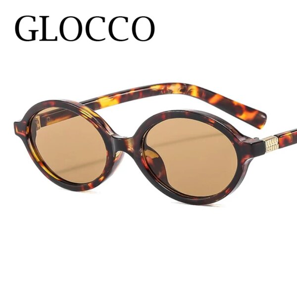 Lunettes de soleil ovales vintage, UNISEX, verres noires, UV400 – Image 6