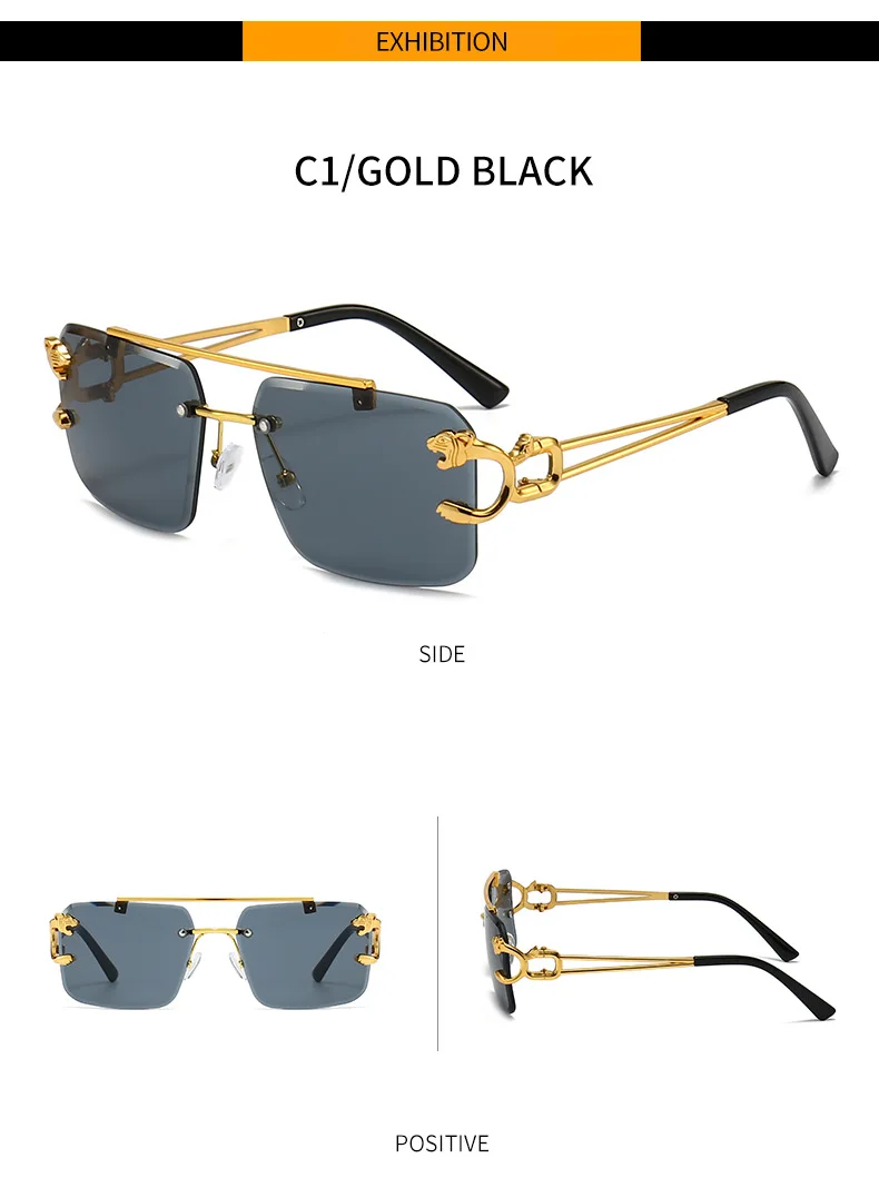 Lunettes De soleil carrées De luxe UNISEX, styliste Vintage , mode rétro miroir
