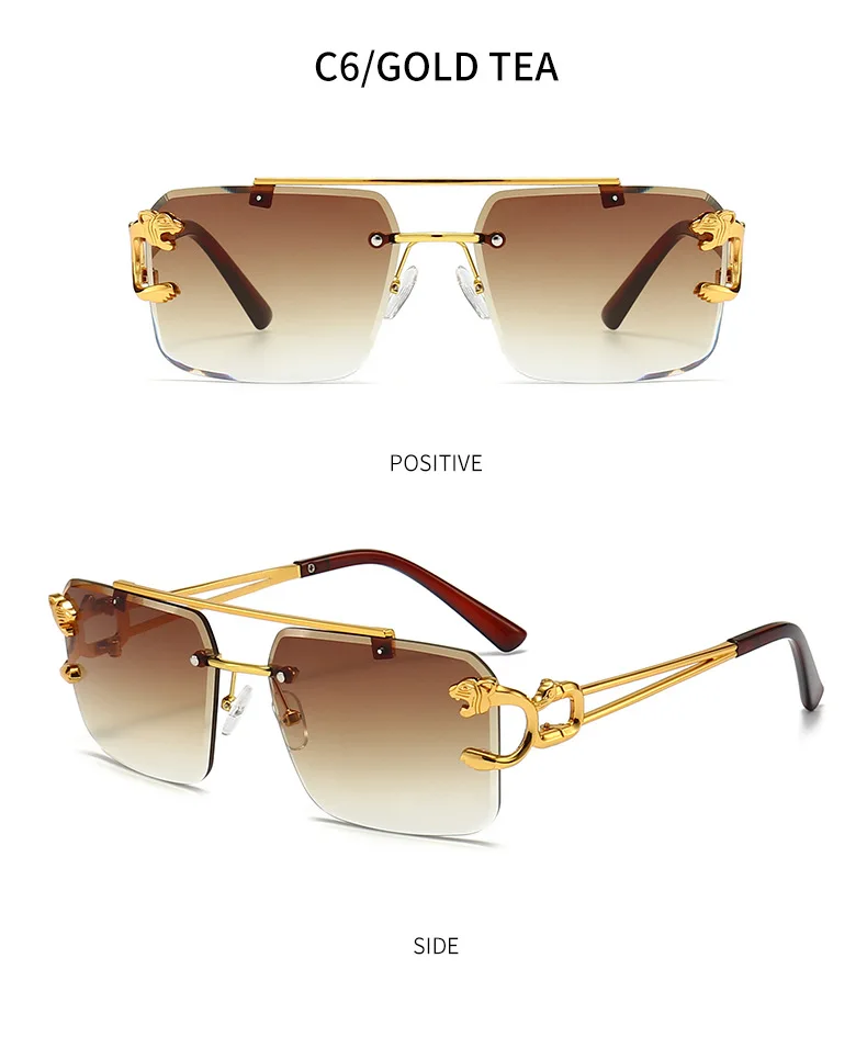 Lunettes De soleil carrées De luxe UNISEX, styliste Vintage , mode rétro miroir