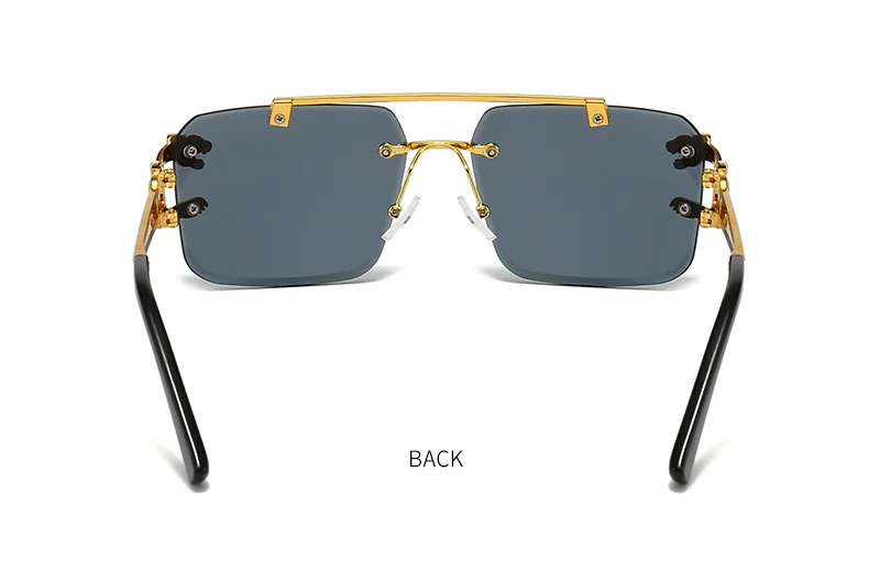 Lunettes De soleil carrées De luxe UNISEX, styliste Vintage , mode rétro miroir