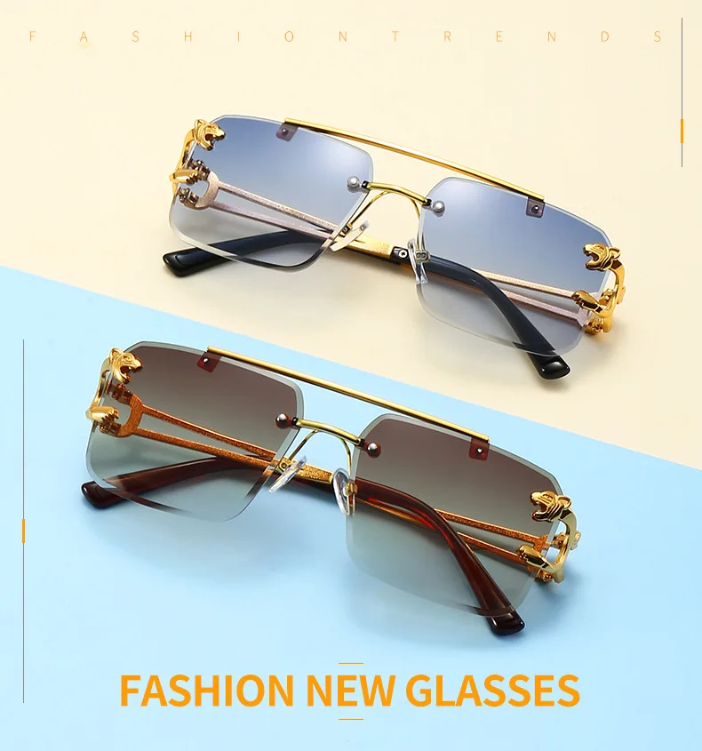 Lunettes De soleil carrées De luxe UNISEX, styliste Vintage , mode rétro miroir