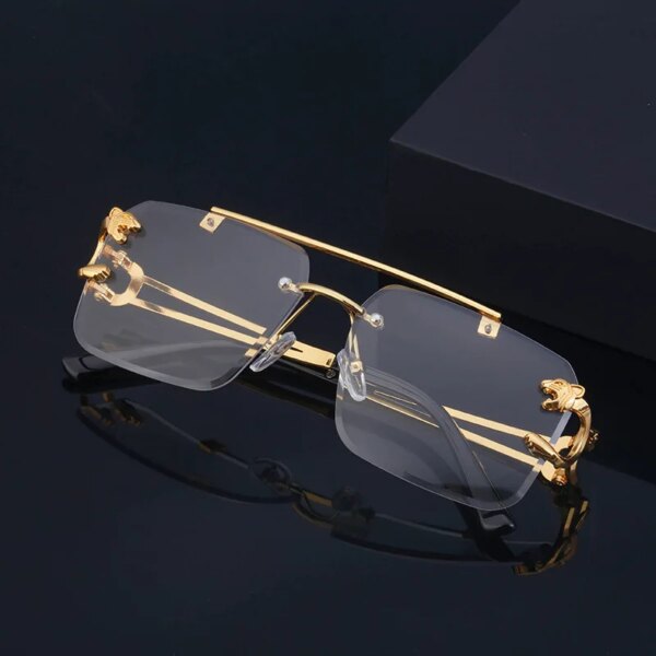 Lunettes De soleil carrées De luxe UNISEX, Vintage , mode rétro miroir – Image 2