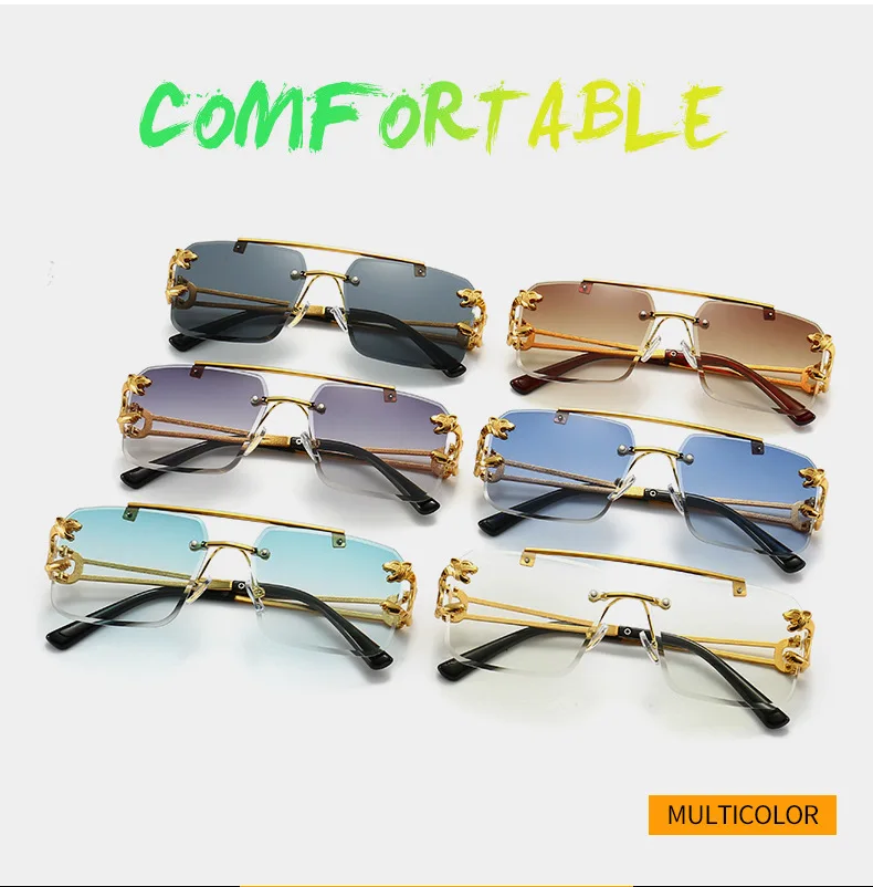 Lunettes De soleil carrées De luxe UNISEX, styliste Vintage , mode rétro miroir