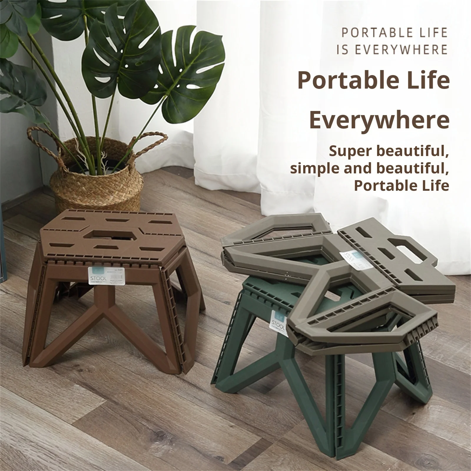 Petit tabouret pliant, haute charge