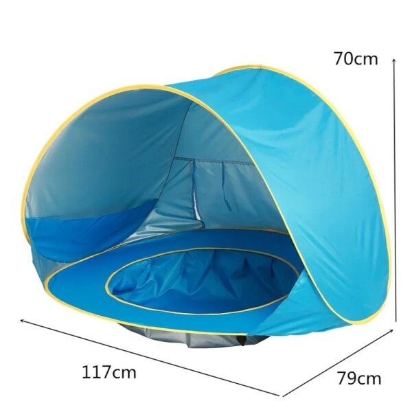 Tente Protection UV, abri solaire pour nourrissons, piscine – Image 6