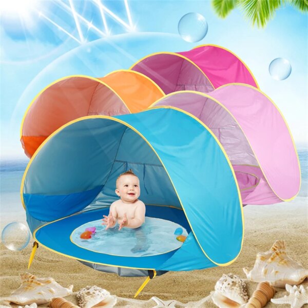 Tente Protection UV, abri solaire pour nourrissons, piscine – Image 2
