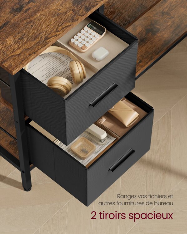 Bureau, Support pour Écran, Étagère Réglable – Image 4