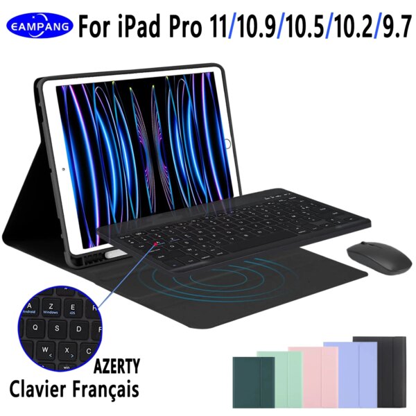 Étui avec clavier AZERTY, iPad ( voir options )