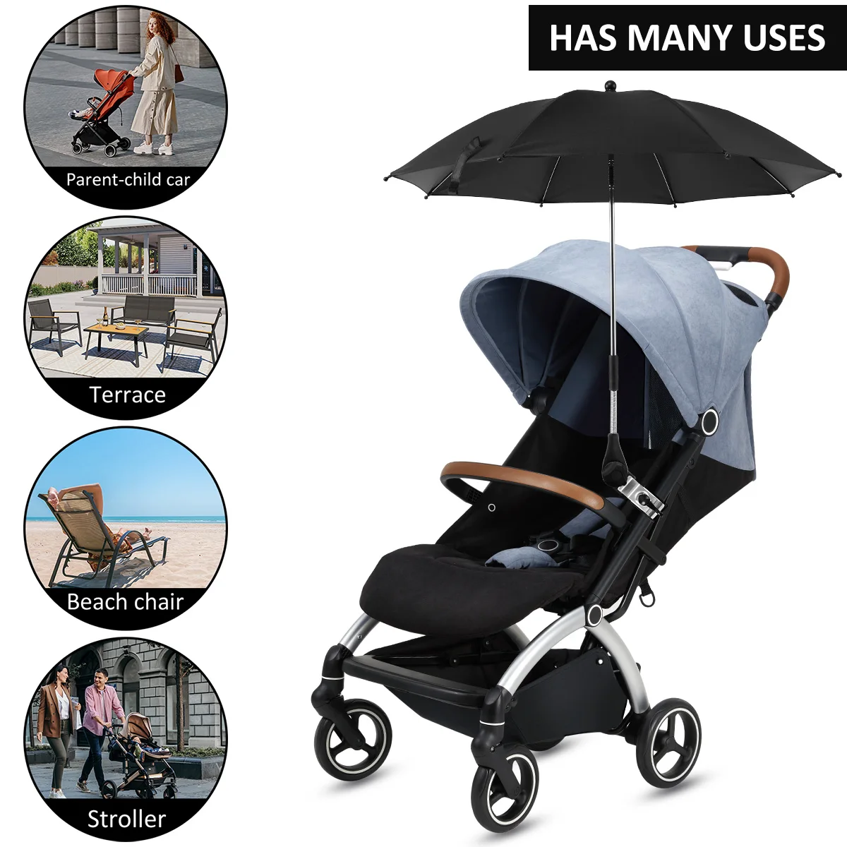 Parasol de plage, Anti-Uv, pour chaise ou autre Parasol de plage, Anti-Uv, pour chaise ou autre