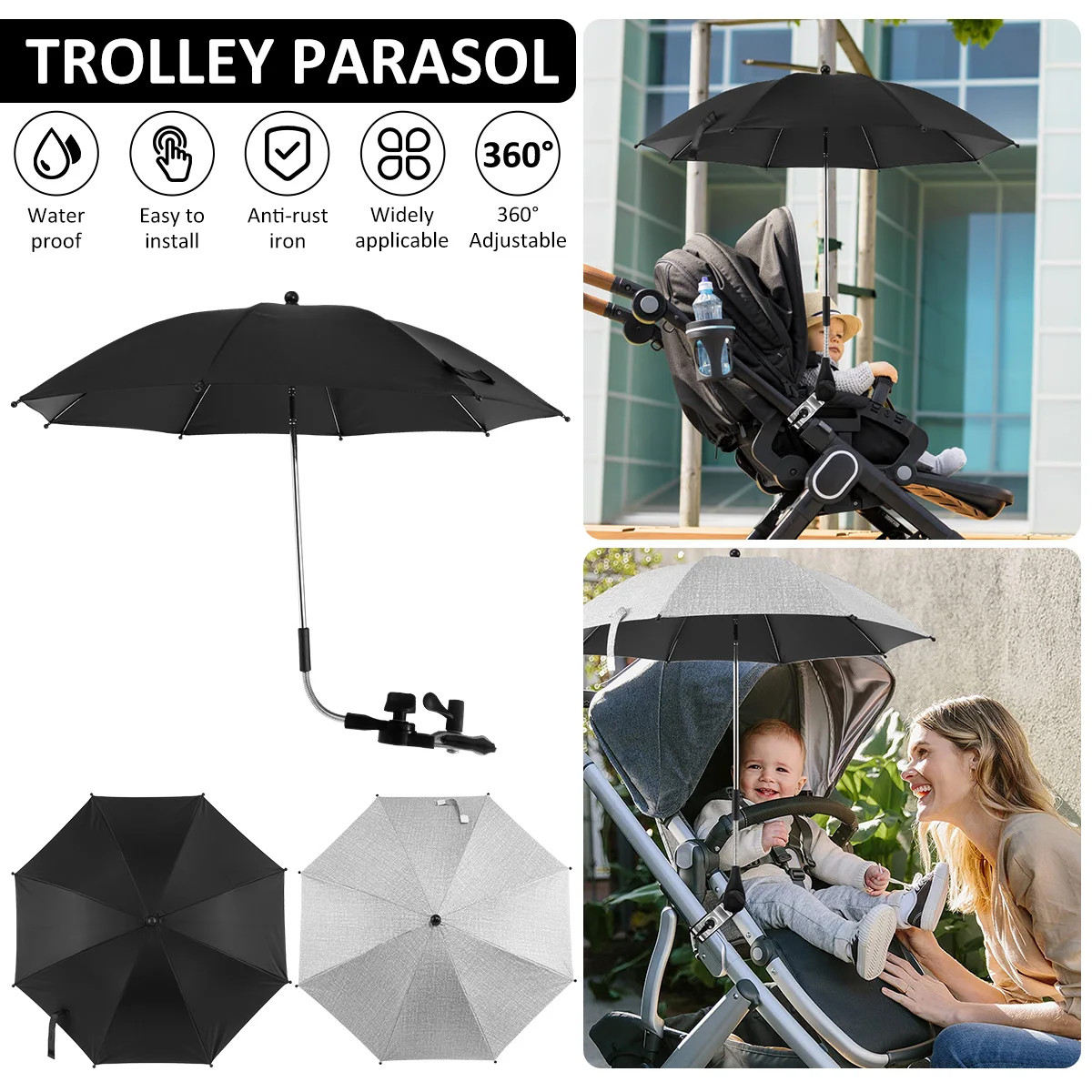 Parasol de plage, Anti-Uv, pour chaise ou autre Parasol de plage, Anti-Uv, pour chaise ou autre