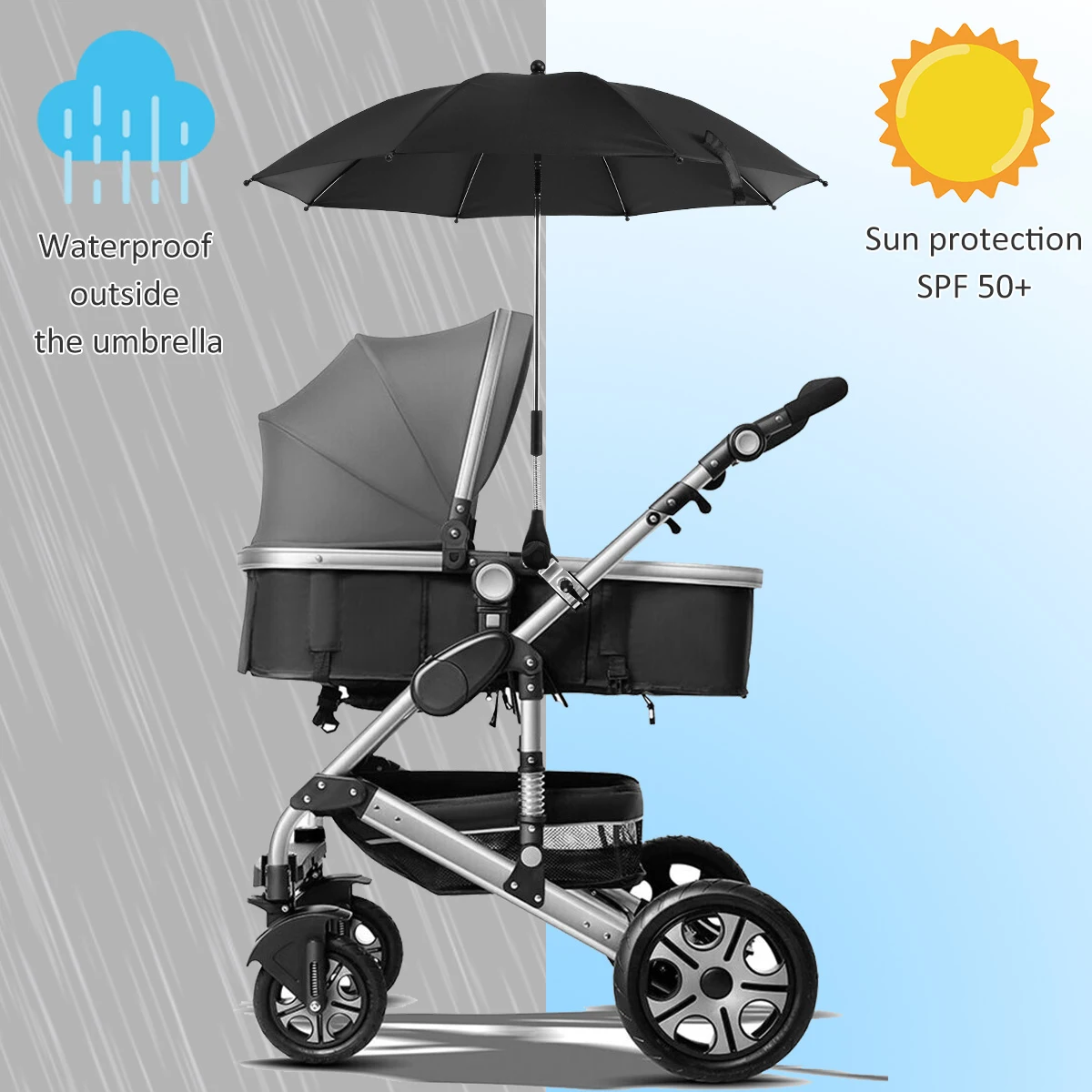 Parasol de plage, Anti-Uv, pour chaise ou autre Parasol de plage, Anti-Uv, pour chaise ou autre